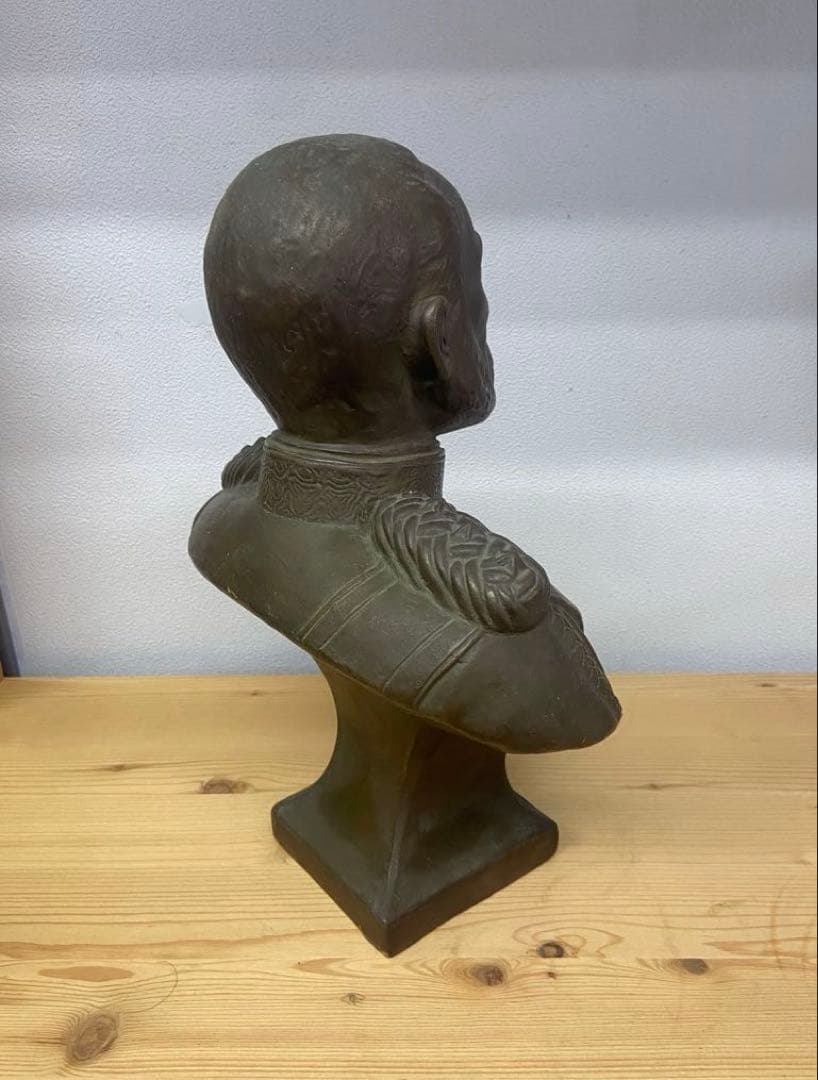 乃木希典 乃木大将 モチーフ 胸像 ブロンズ風 置物 オブジェ レトロ