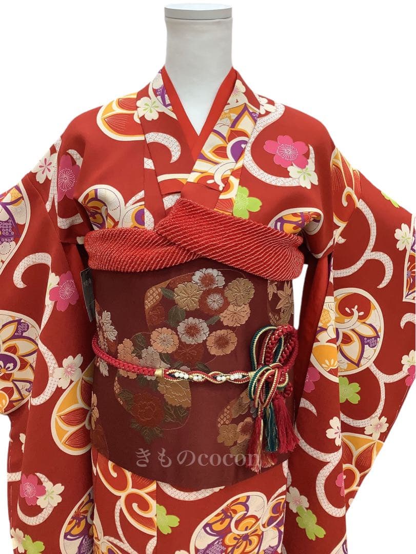 ◎mk-0002　【新品】　七五三　撫松庵　女の子　7歳　4点セット　8-8