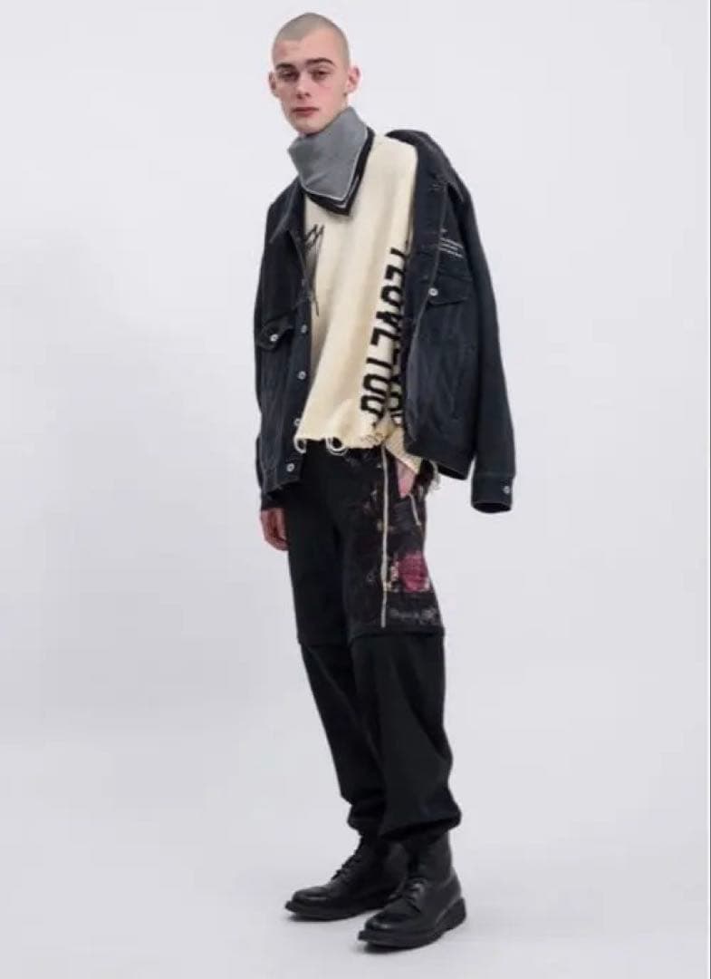 doublet hidden message knit/ダブレット/ニット Doublet Black Hidden Message Sweater Doublet