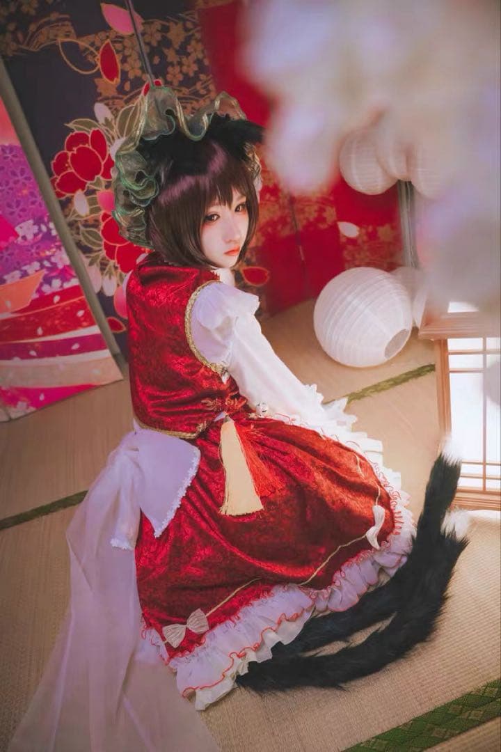 Enchantment 東方プロジェクト　チェン　八雲橙 コスプレ　ウィ・靴追加 Enchantment 東方プロジェクト チェン 八雲橙 コスプレ ウィ・靴追加
