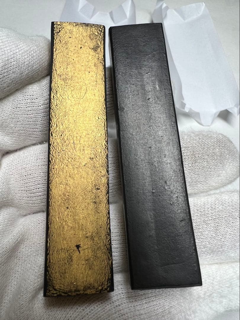 奈良老舗極印純松煙金と黒2点 最高峰一丁型枯古墨！ - hiters.su 日本