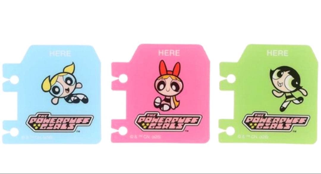 ロルバーン ポケット付メモL パワーパフガールズ A ブックマークセット