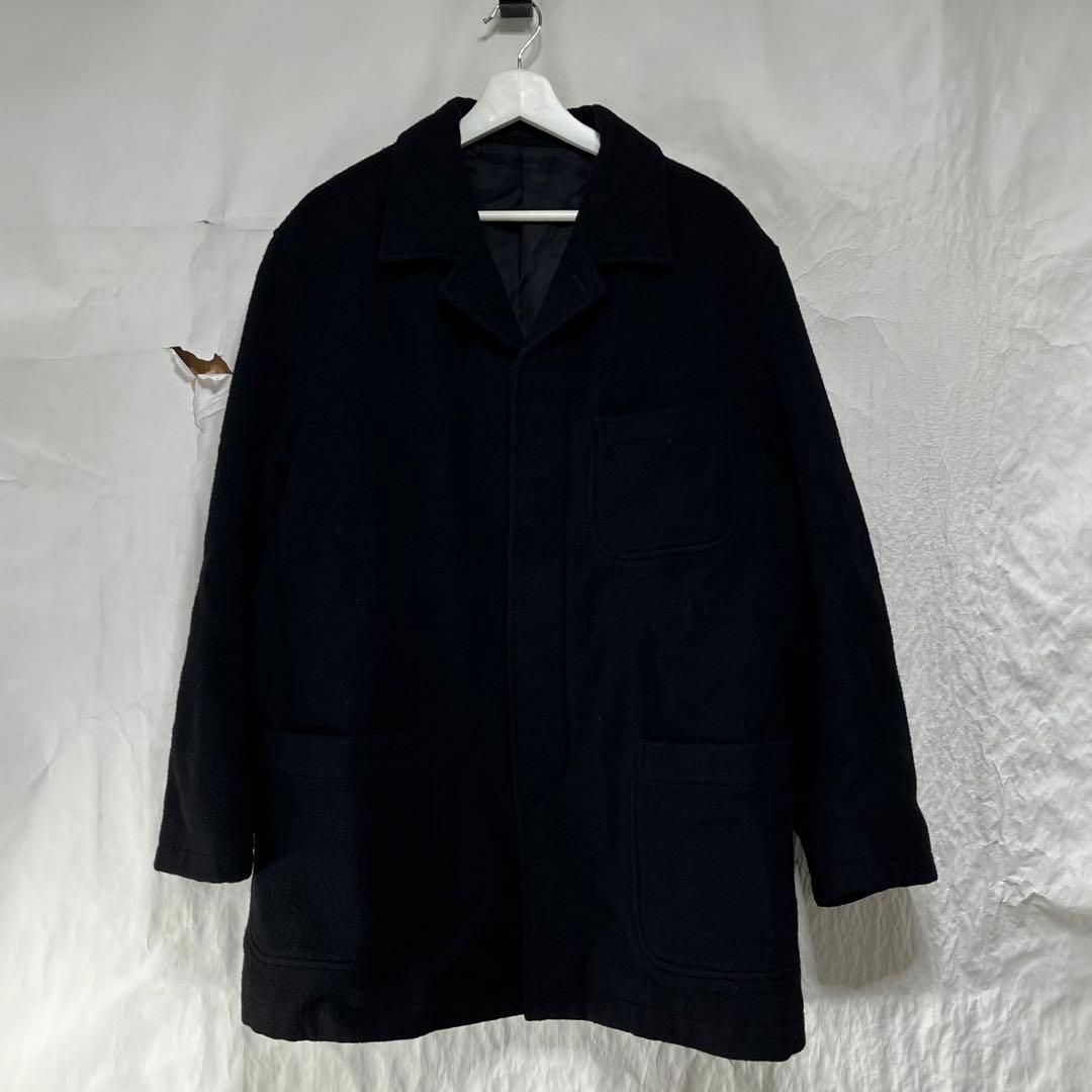 コムデギャルソンオム 田中オム ウール メルトン ステンカラーコート