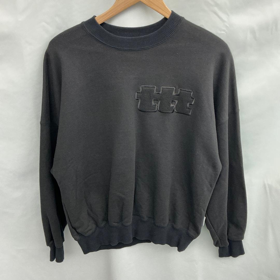 TTT MSW ロゴスウェット 中古・古着通販】TTT MSW (ティー) ロゴスウェット ブラック サイズ:M