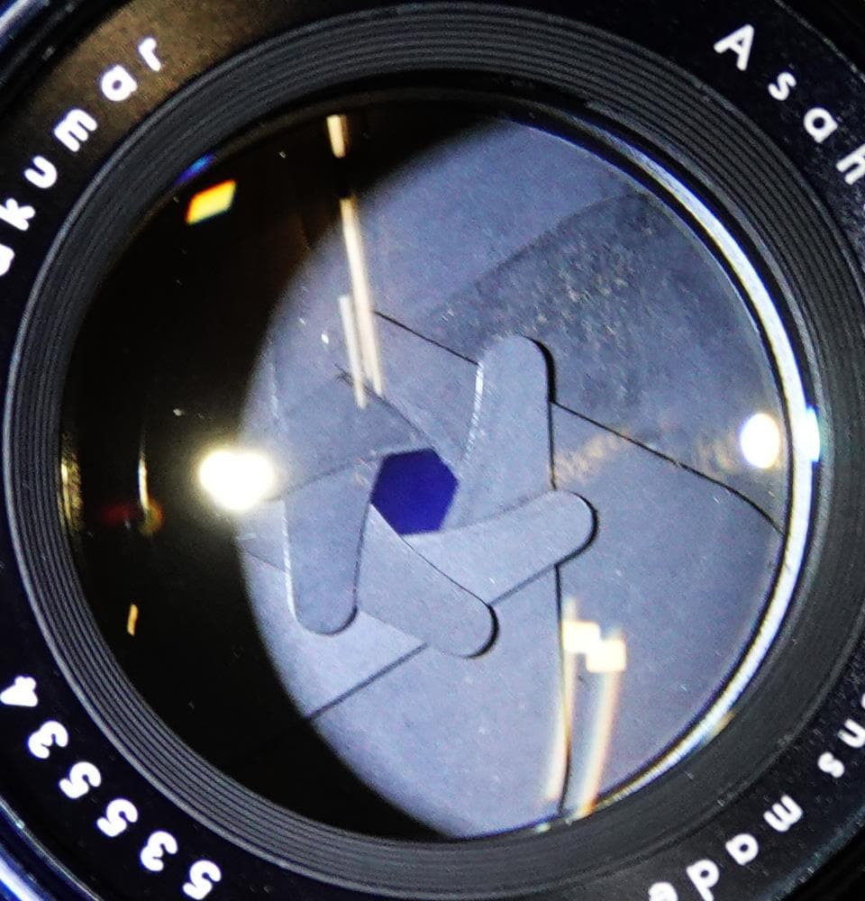 535534　絶品！美虹色フレア　後期型Auto-Takumar　F1.8/55