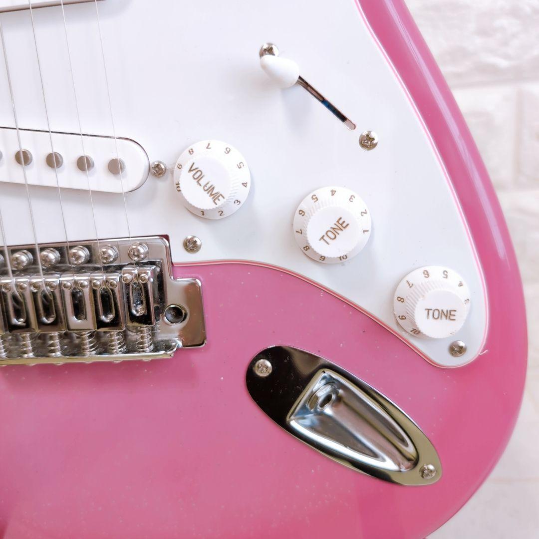 ジプシーローズ GYPSY ROSE エレキギター ピンク 初心者向け 美品