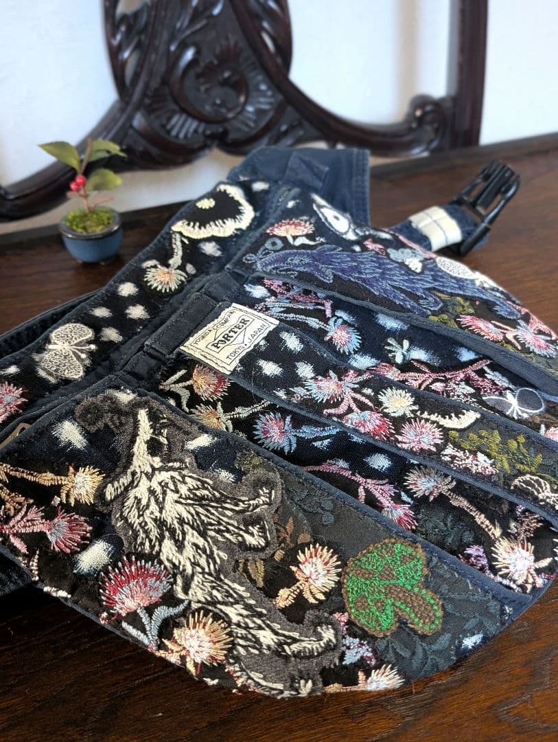 祝新春❗️《吉田カバンとWolf＆flower》古布藍染　ミナ　PJC　バッグ