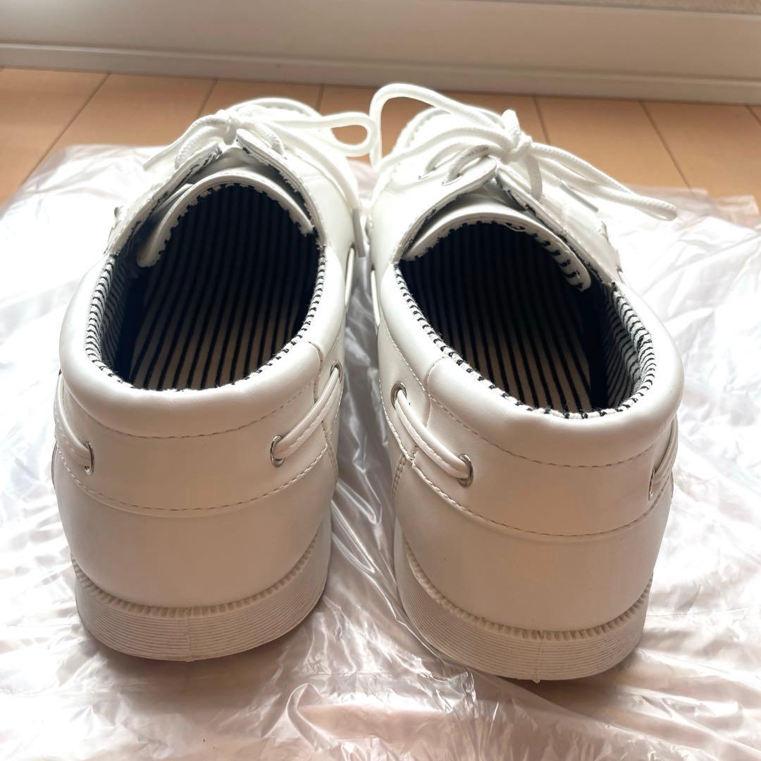 デッキシューズ ハワイ結婚式 ホワイト - メルカリ