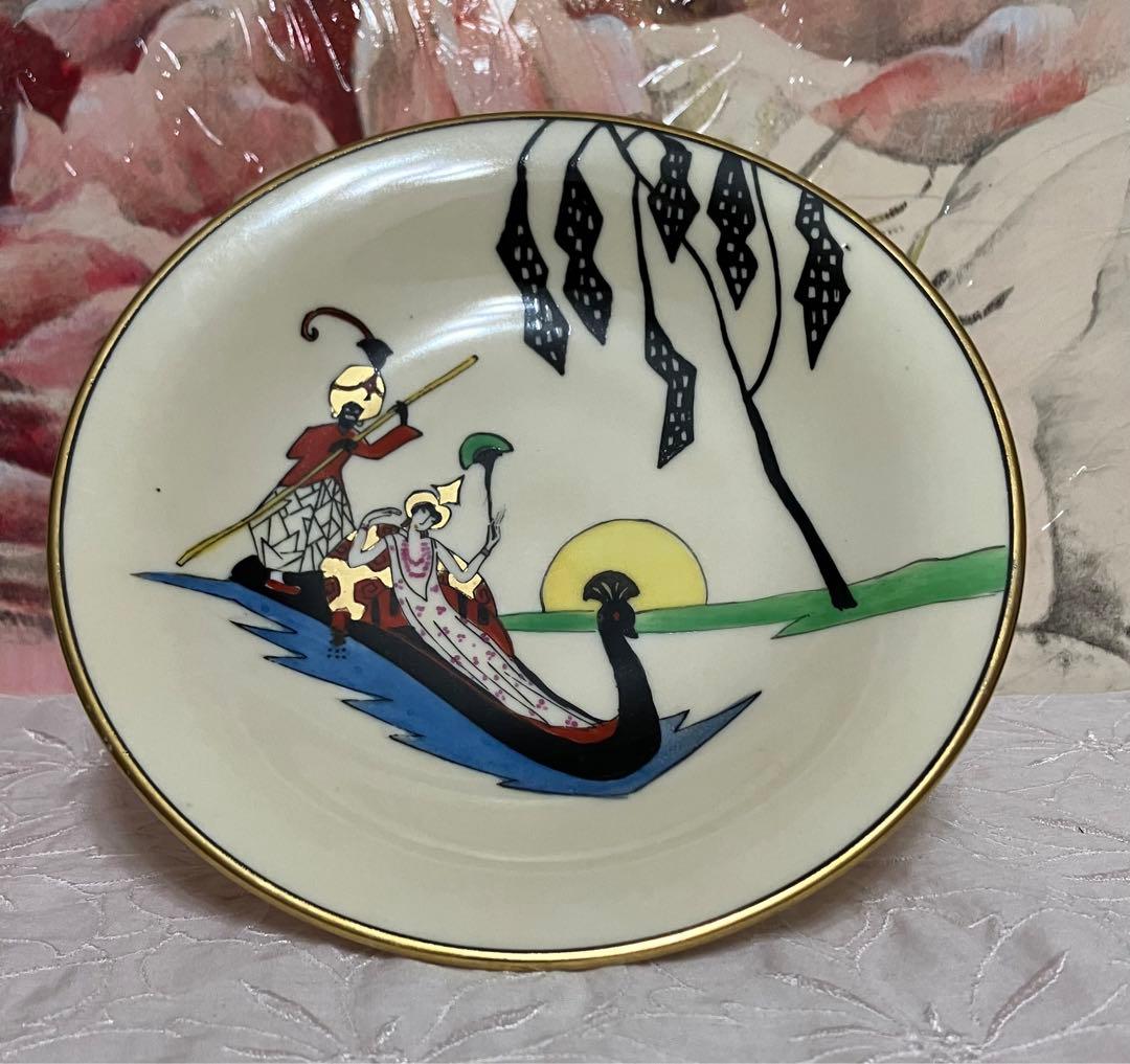 希少】最終お値段！オールドノリタケ ハンドペイント シルエットレディ