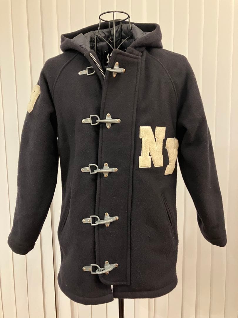 Schott【ショット】 フード付きファイヤーマンジャケット ダッフルコート M USA製 Schott N.Y.C ダッフルコート ファイヤーマン ブラック L | 古着