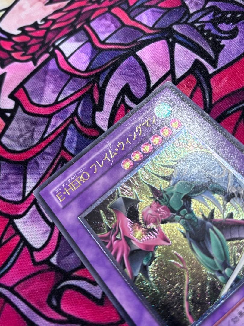 遊戯王【良品】E・HEROフレイムウィングマン レリーフ - メルカリ