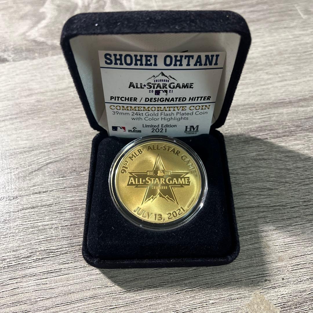 大谷翔平 2021 MLBオールスターゲーム出場記念ゴールドコイン - メルカリ