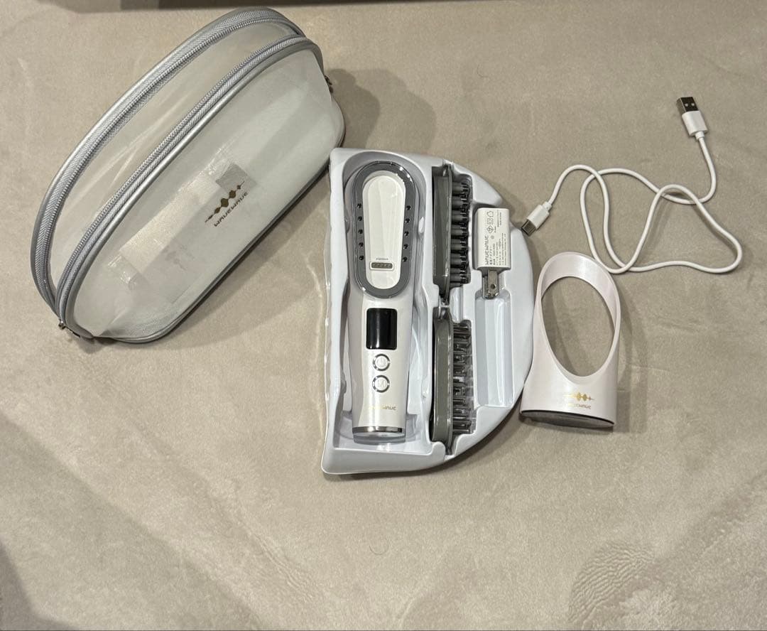 WAVEWAVE デンキバリブラシ 美顔器 LEDライト 温熱機能付き ELECTRON（エレクトロン） 【正規品】デンキバリブラシ 電気バリブラシ