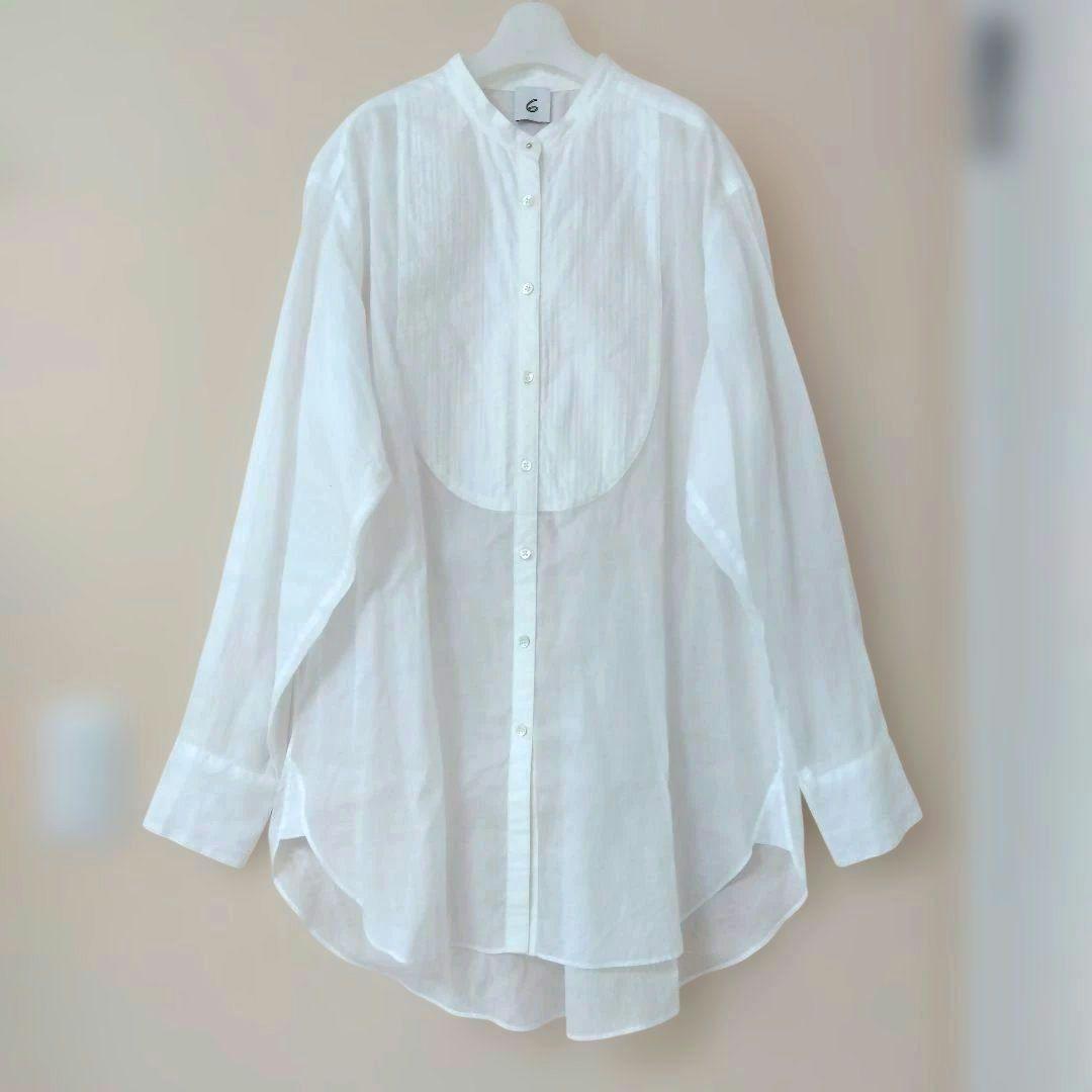 ロク ユナイテッドアローズ ドレスラウンドカラーシャツ 38 M ブラウス