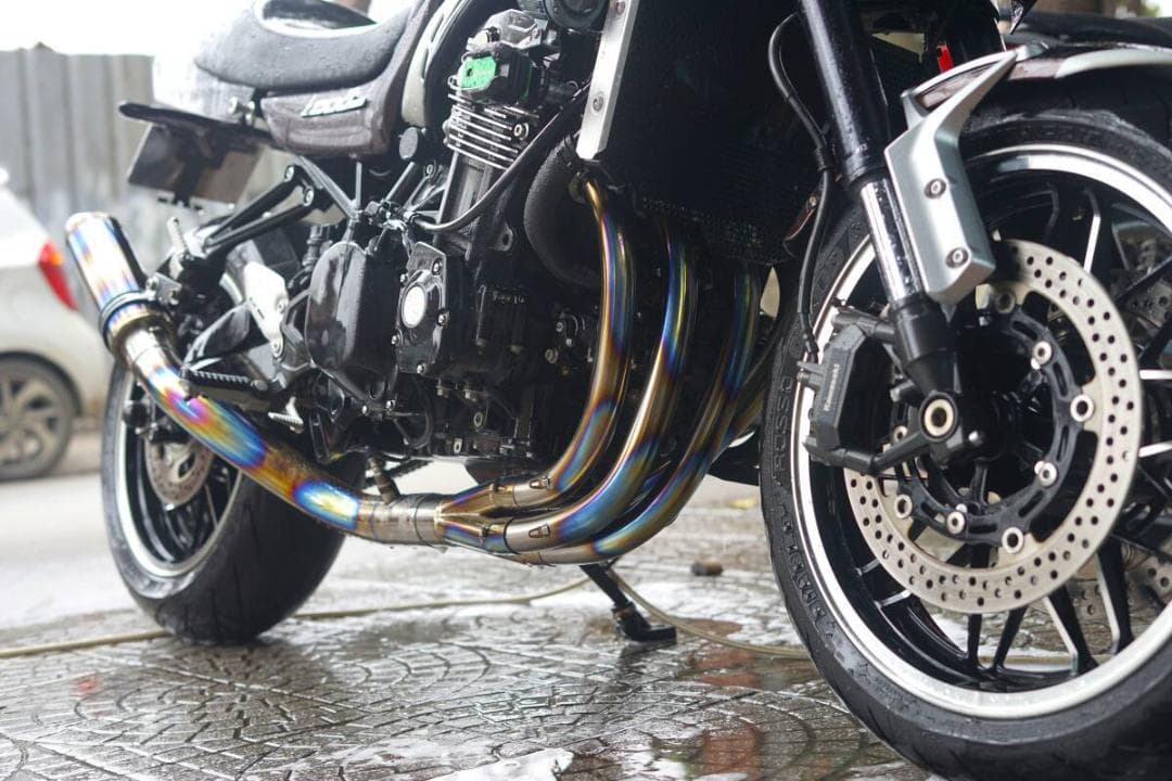 Z900RS 手曲げ チタンマフラー サイレンサー付き Javi Motor - メルカリ