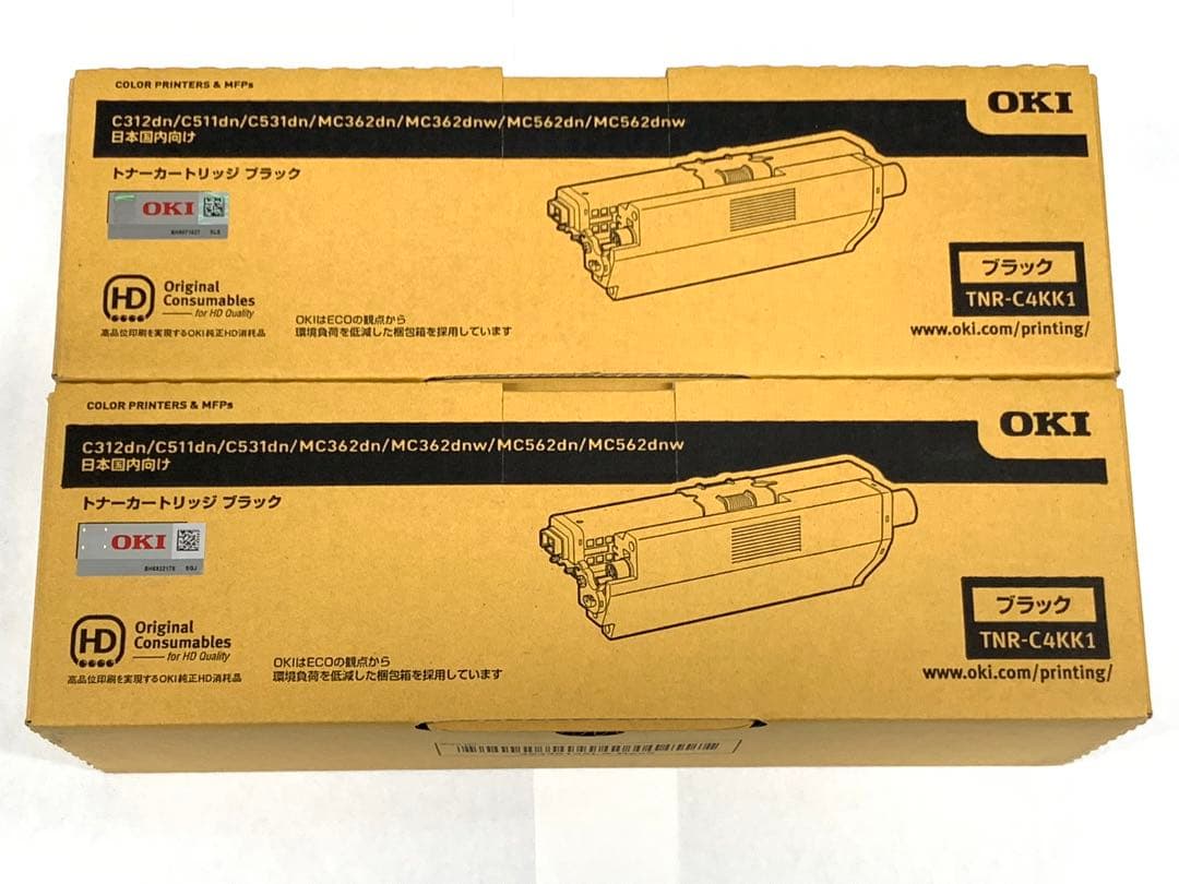OKI トナーカートリッジ ブラック TNR-C4KK1 2本セット