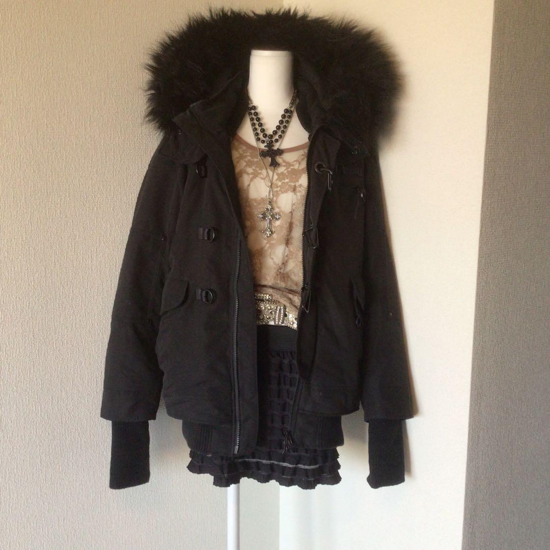 y2k 00s archive 平成ギャル　SLY グランジモッズコート　希少 y2k 00s archive グランジ 森ガール ファーモッズコート平成ギャル