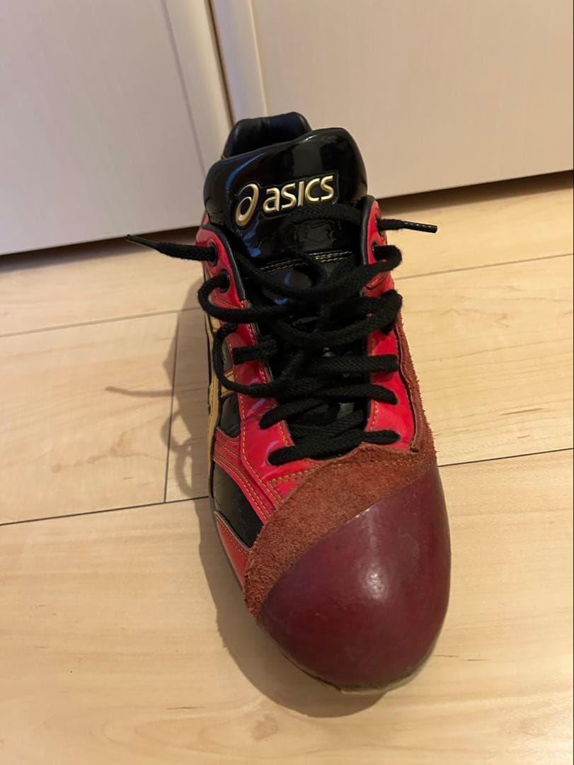 asics 赤黒金 スパイク 27.0㎝ 六角レンチ付き