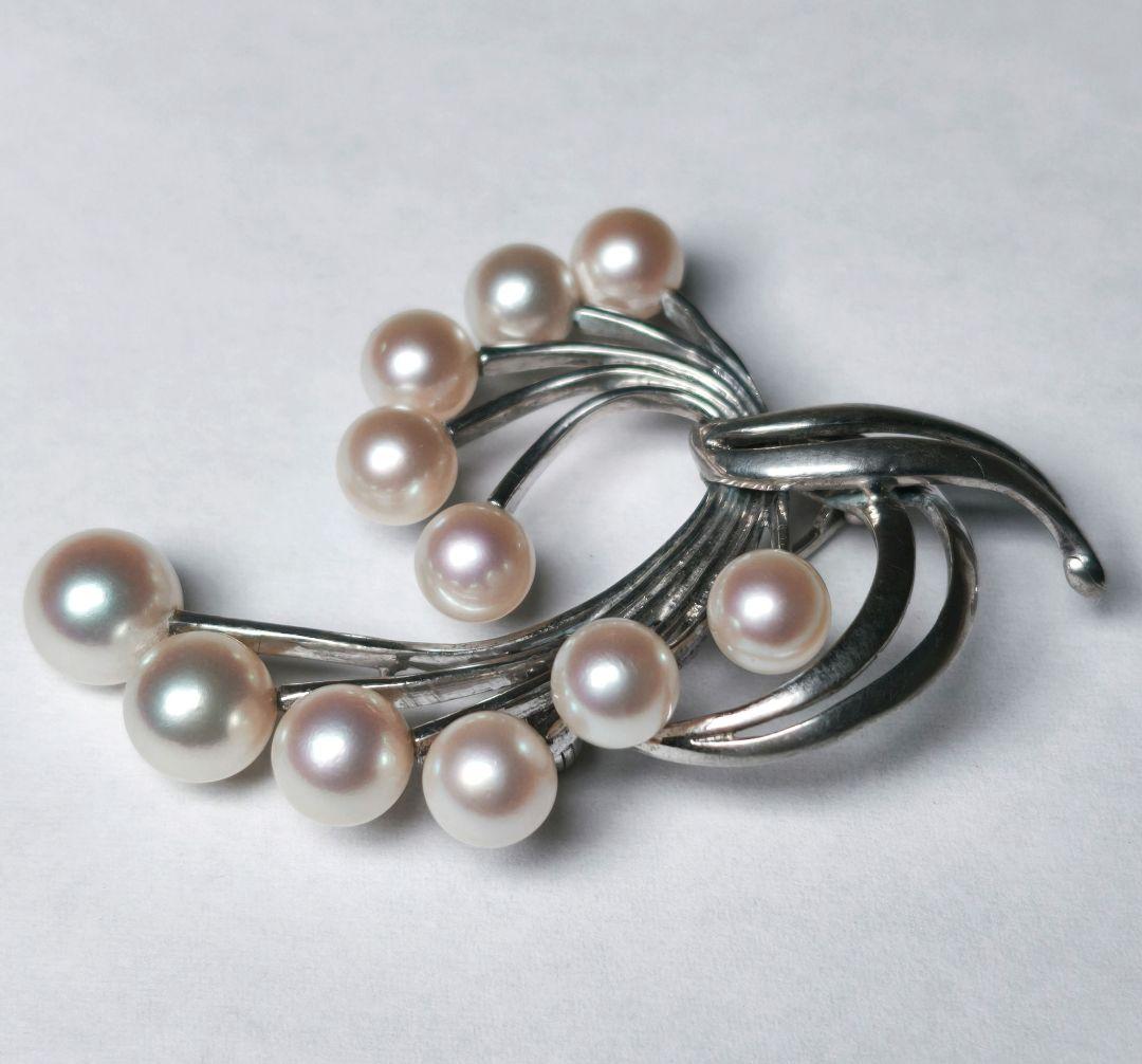 美品 最高級】ミキモト ブローチ パール 花束 11珠 皇室御用達 正規品