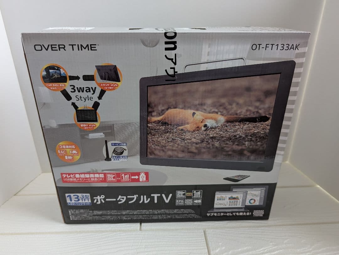 OVERTIME 13.3インチ録画機能付きポータブルTV Amazon.co.jp: OVERTIME 13.3インチ録画機能付きポータブルTV OT