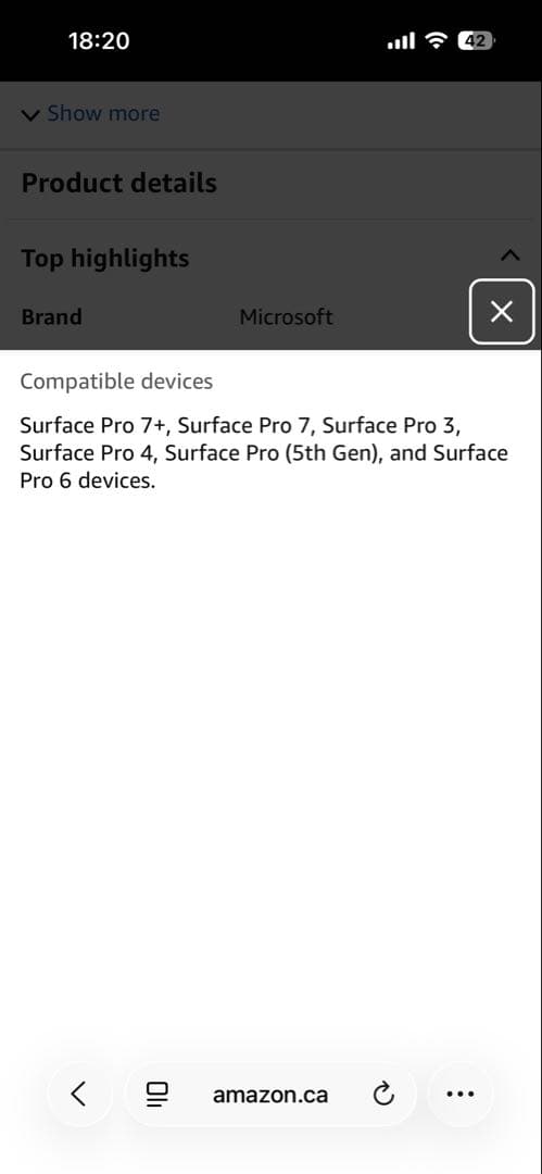 マウス・ペンセット！純正Surface pro タイプカバー アイスブルー