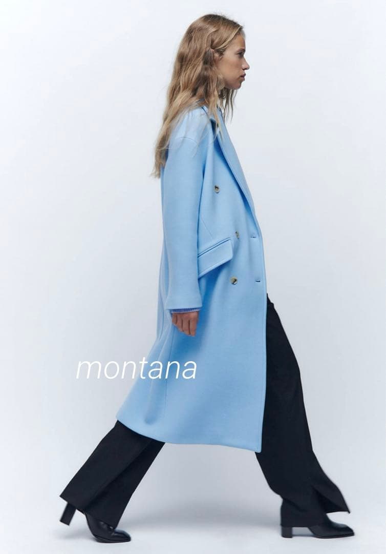 新品 2023aw ZARA manteco ウール オーバーサイズ コート L - メルカリ