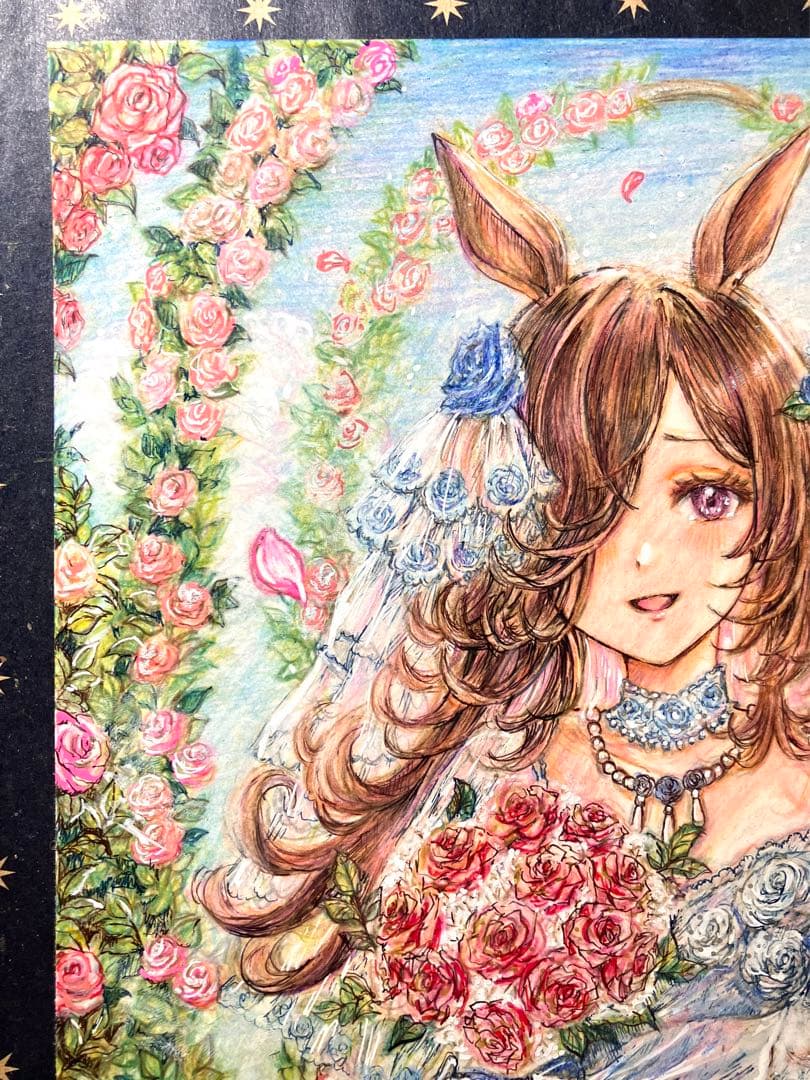 手描きイラスト 色鉛筆画 オーダー商品 - メルカリ