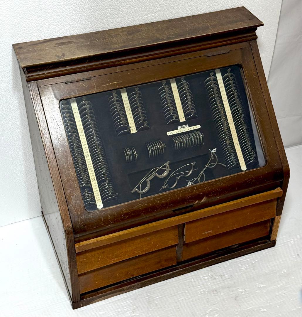 希少 流通無し アンティーク 試験 検眼 トライアルレンズセット