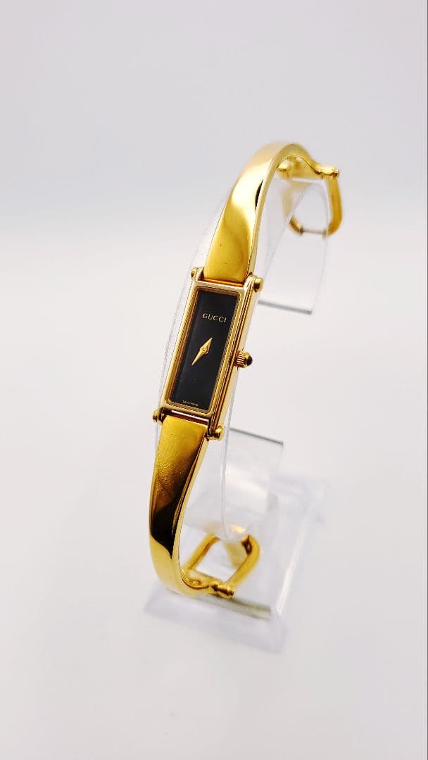 【稼働品】グッチ　GUCCI 1500L 。ゴールド。 クォーツ GUCCI（グッチ） 腕時計 1500L ステンレススチール ゴールド ブラック