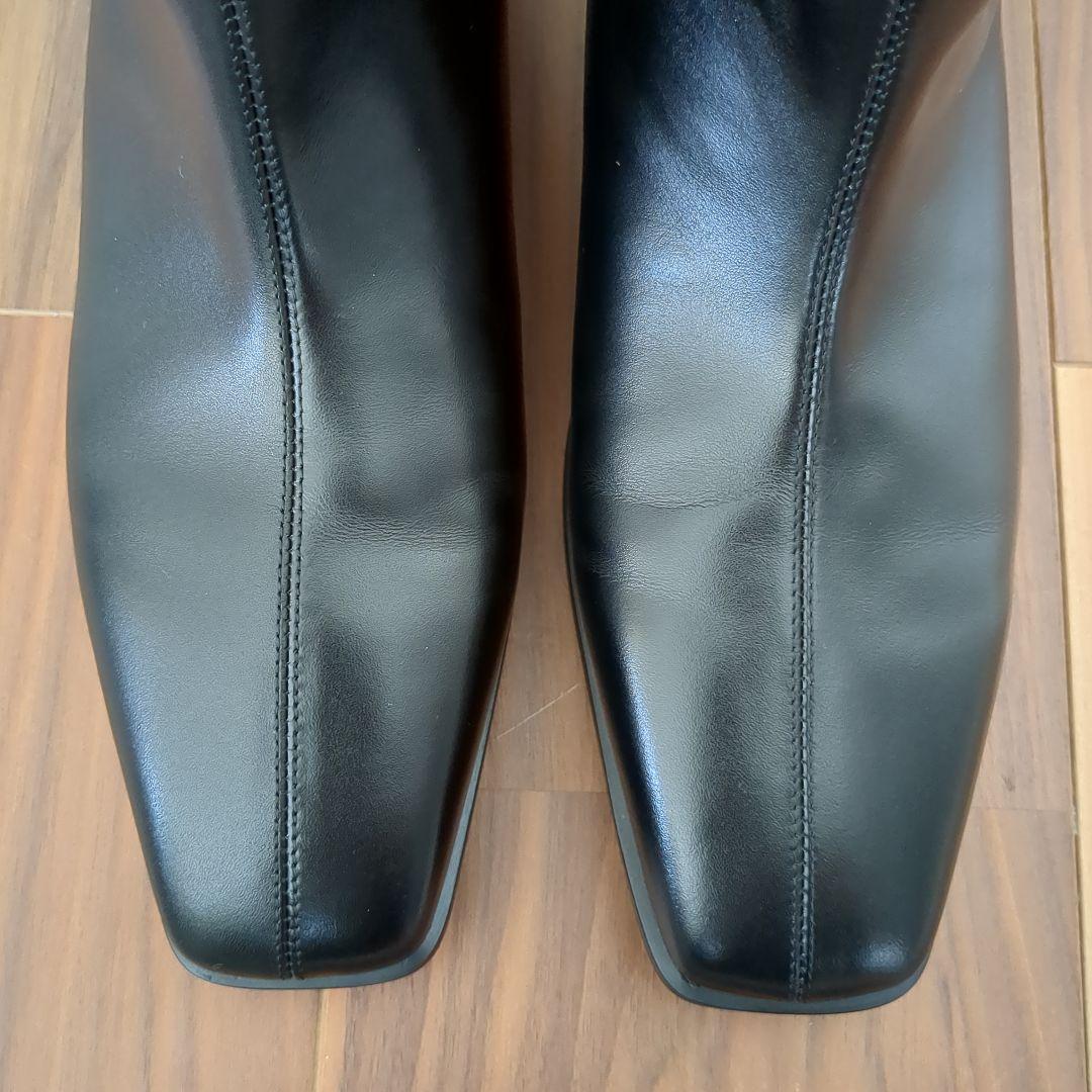 【試着のみ新品】24.5cm studio doe ロングブーツ ブラック黒39