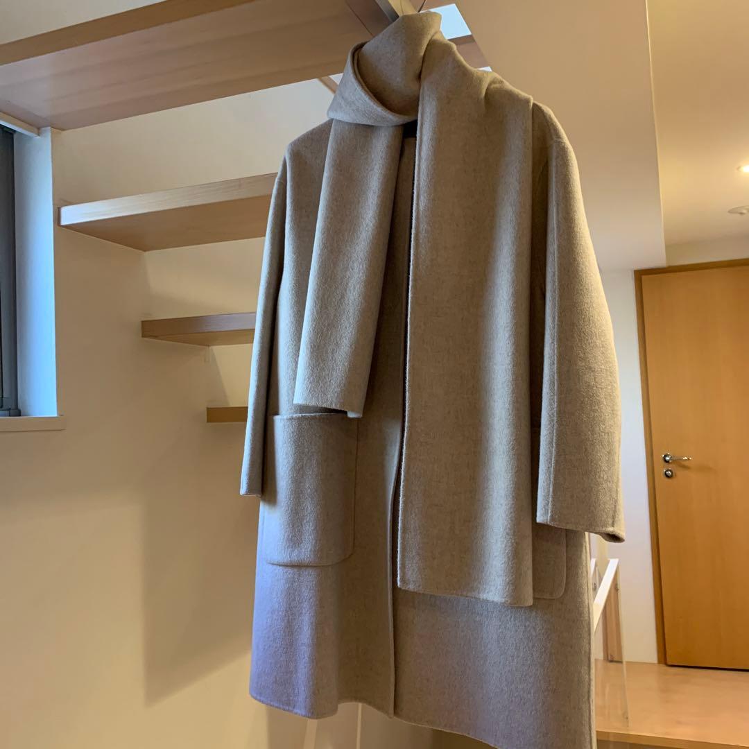 美品】セオリーリュクス のカシミア混コート マフラー付き - メルカリ