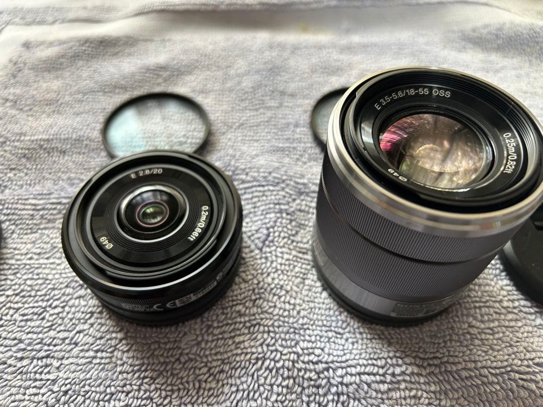SONYレンズE20mmF2.8: E18-55mmF3.5-5.6/2本セット
