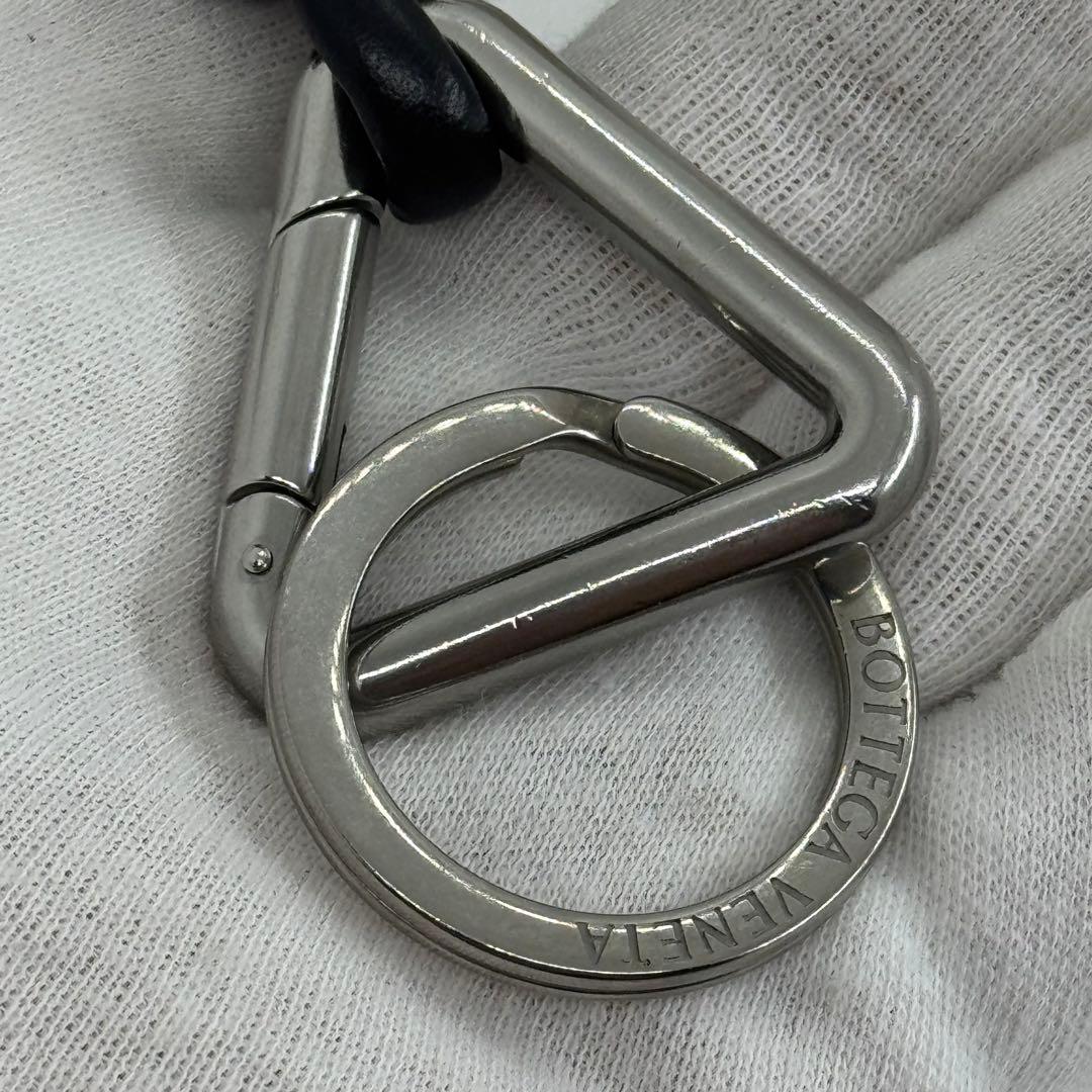 ボッテガヴェネタ トライアングル キーリング 黒 076012 キーリング