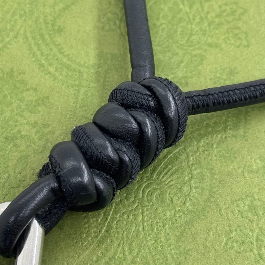 ボッテガヴェネタ トライアングル キーリング 黒 076012 キーリング