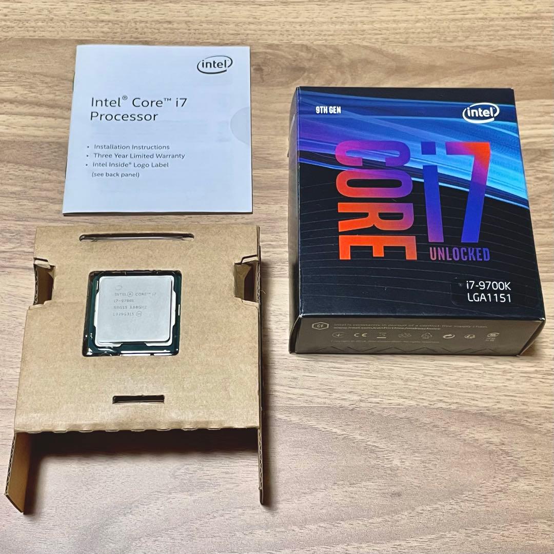 動作確認済 美品 Intel Core i7-9700K CPU LGA1151 Intel Core i7-9700K LGA1151 8 Core CPU Processor SRG15 3.60GHz 95W