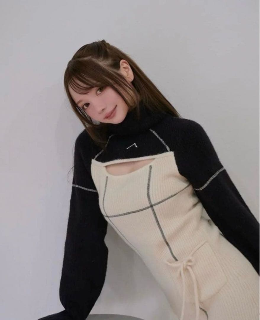 アンドマリー ANDMARY ニットワンピース milo mini dress