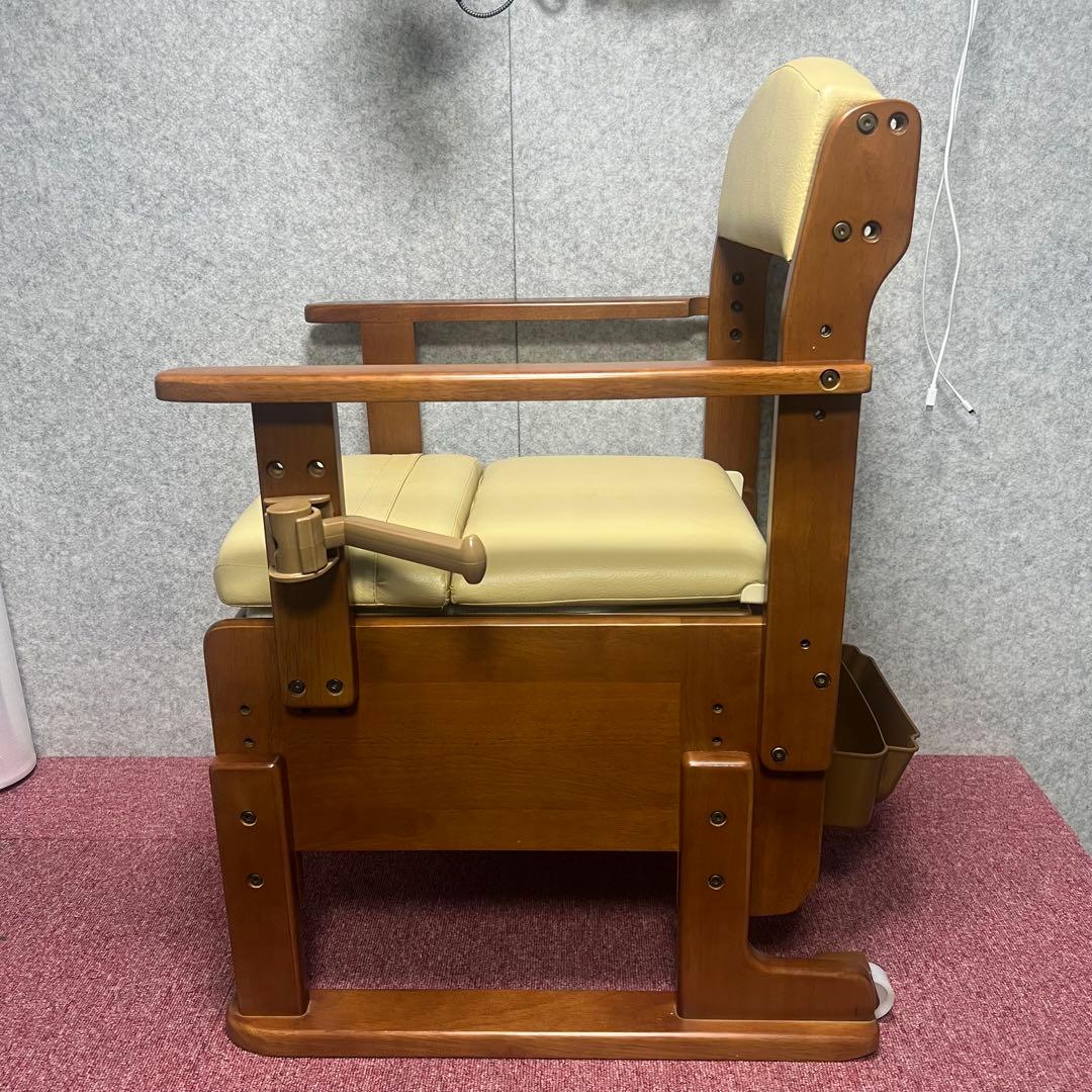 3356］アロン化成 安寿 家具調トイレ 自力6型N ポータブルトイレ