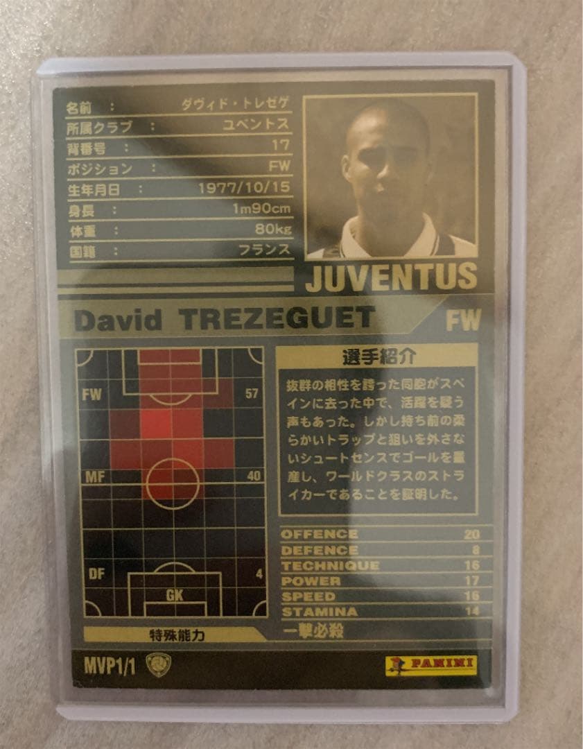 wccf MVP トレゼゲ 01-02 WCCF footista