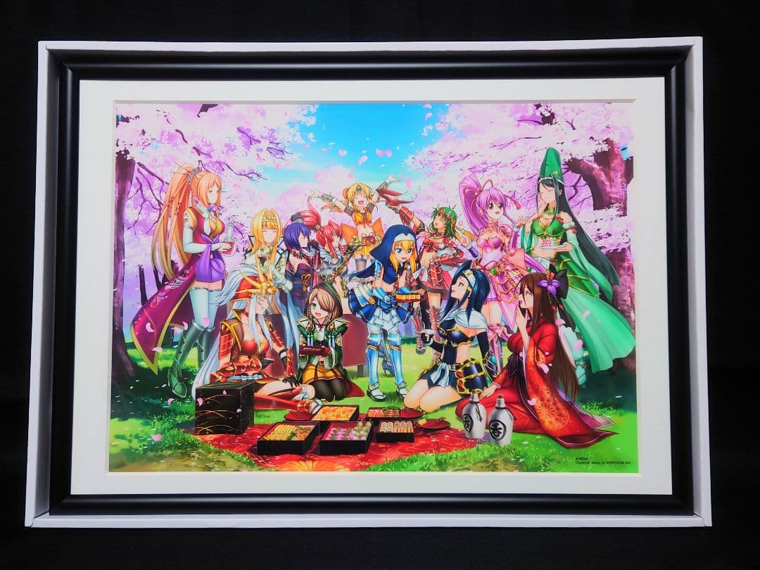 戦国乙女 複製原画/イラストボード/アートフレーム【花見】 - メルカリ