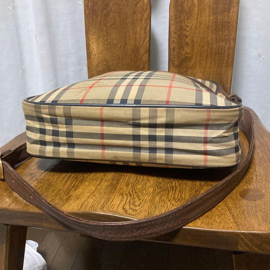 BURBERRYショルダーバッグ☆オールドバーバリー.ノバチェックシャドー