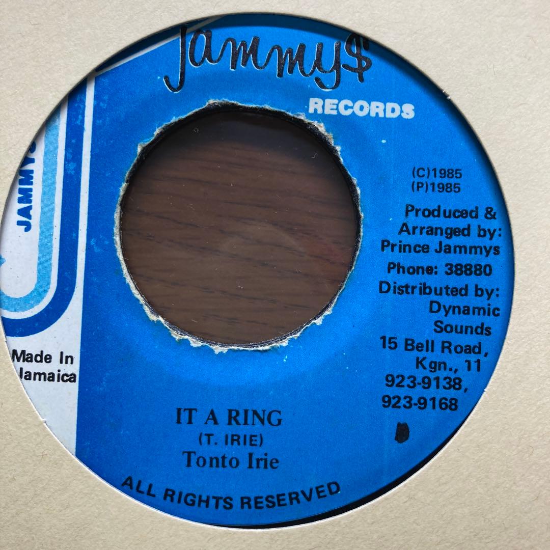 レア TONTO IRIE / IT RING Tonto Irie – It A Ring – Vinyl (7