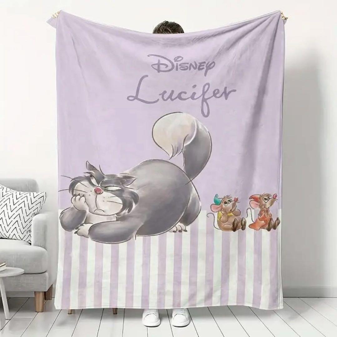 ディズニー ルシファー ブランケット 毛布 掛け布団 シンデレラ