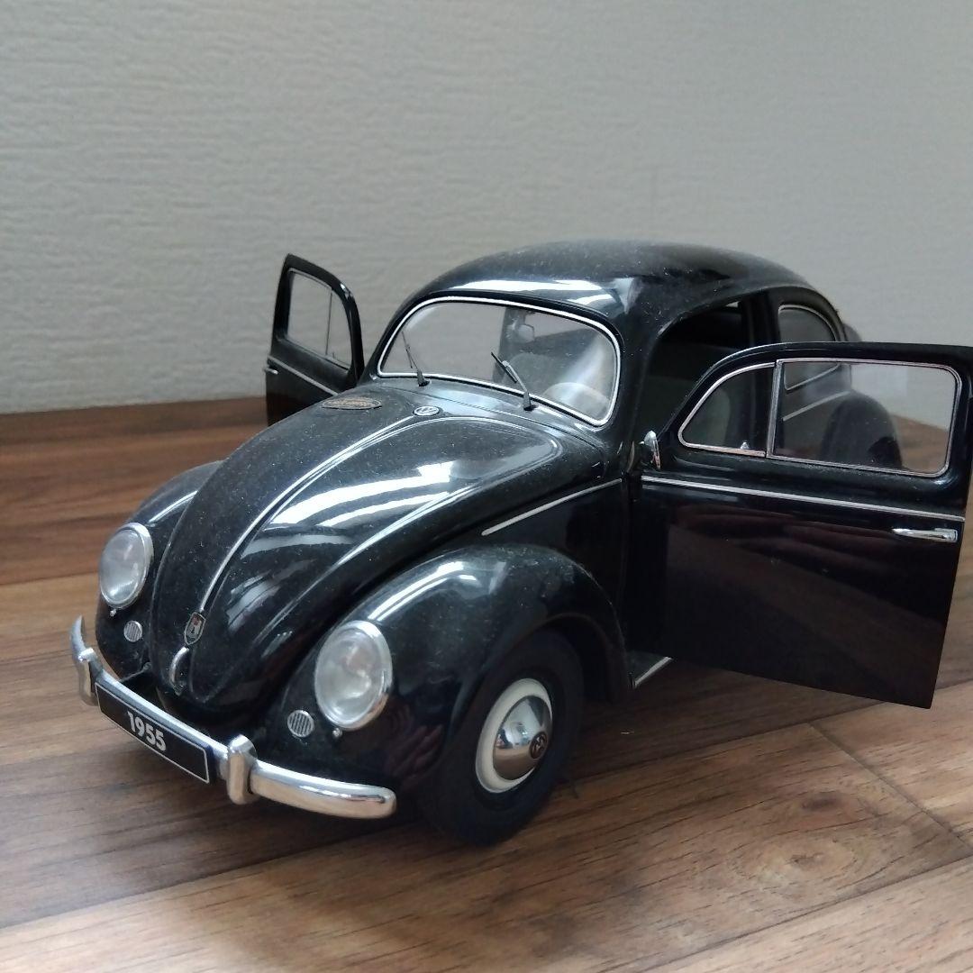 フォルクスワーゲン　ビートル　ミニカー　1/18 1/18 フォルクスワーゲン ビートル ブルー VW BEETLE 1955 ダイ