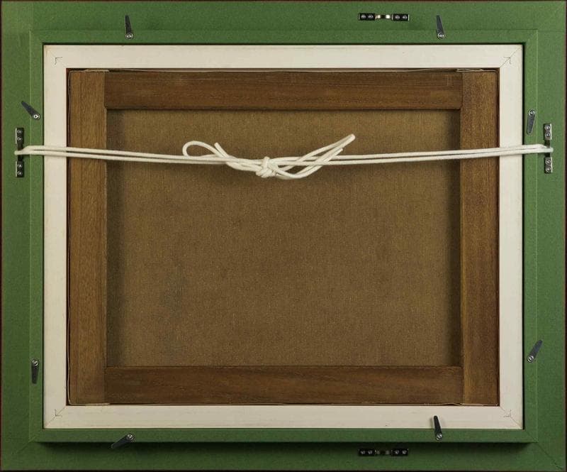 岸田劉生 油彩 肉筆『湯呑と茶碗と林檎』表サイン 鑑定書 F6号 額装