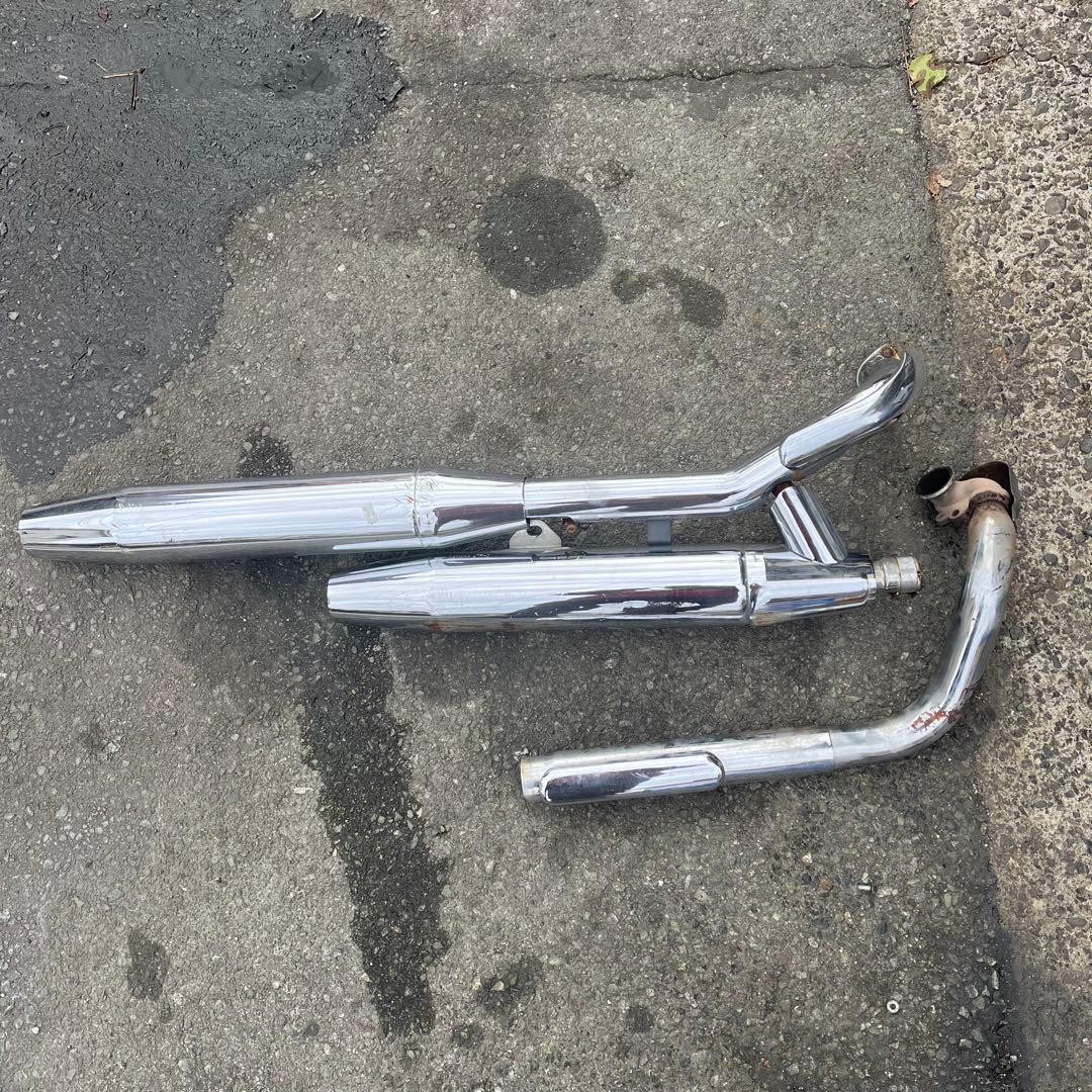 ドラッグスター400取り外し 純正マフラー 中古 - メルカリ