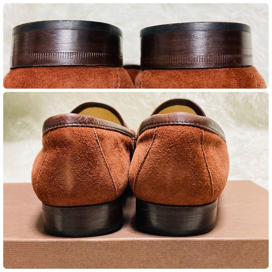 GUCCI グッチ ホースビット スエード ローファー ブラウン 茶色 35 C