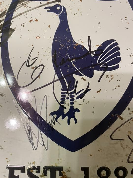 トッテナムホットスパー ソンフンミン、エリックラメラ、デリアリ直筆