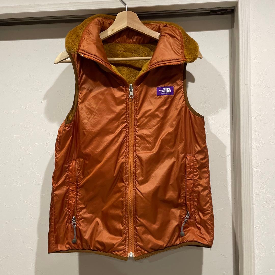 ノースフェイスパープルレーベル リバーシブルベスト M - メルカリ