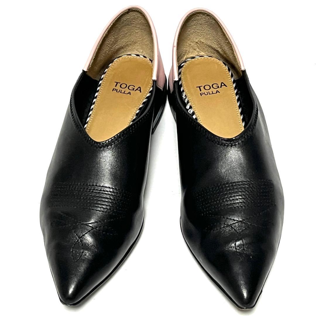 ★TOGA PULLAレザーフラットシューズ★36(23〜23.5cm)★