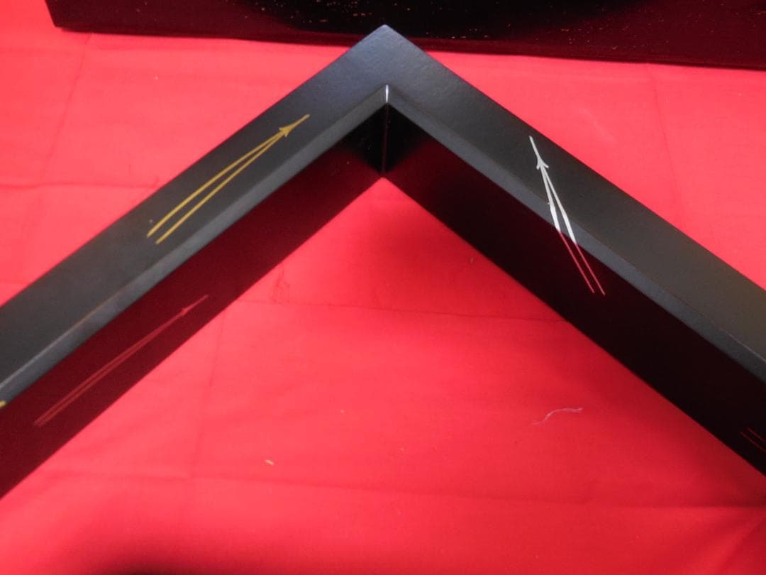 塗師 華山造 松葉蒔絵 炉縁 (漆塗木箱・紙箱) - メルカリ